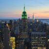 View of Empire State Building from Rockefeller Center New York City dllu
